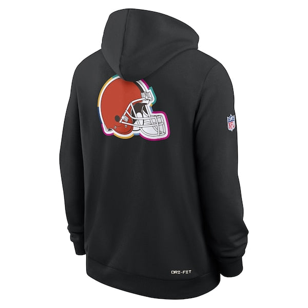 Cleveland Browns Nike 2025 NFL Crucial Catch Sideline Standard Issue Dri-FIT Hoodie - Black