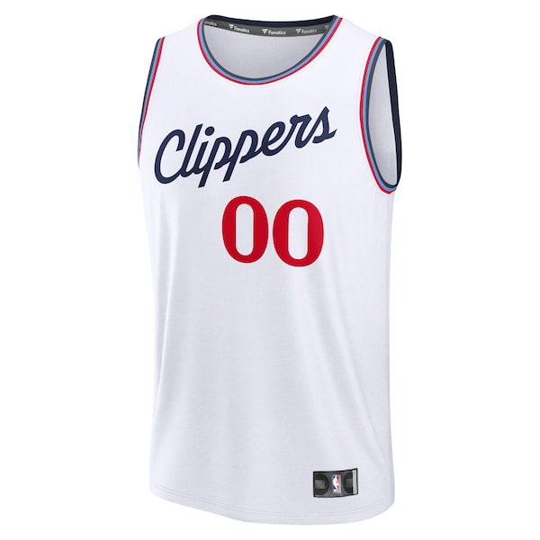 LA Clippers  Fast Break Custom Jersey - Association Edition - White/Navy/Red