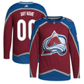 Colorado Avalanche adidas  Home  Primegreen Authentic Custom Jersey - Burgundy