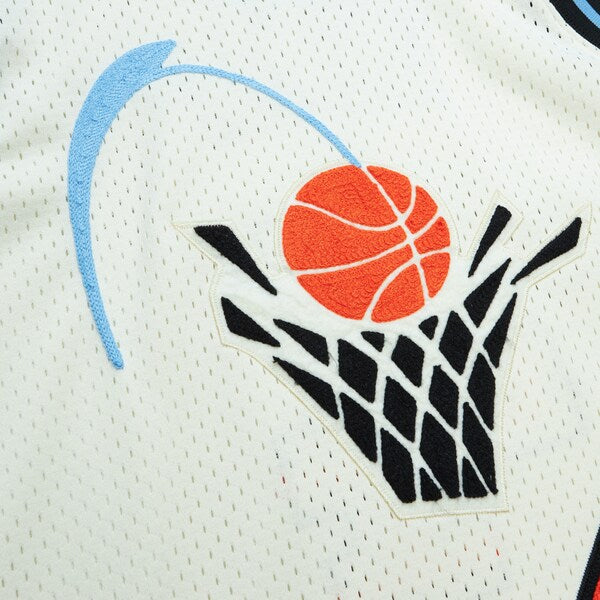 Shawn Kemp Cleveland Cavaliers Chainstitch Swingman Jersey - Cream