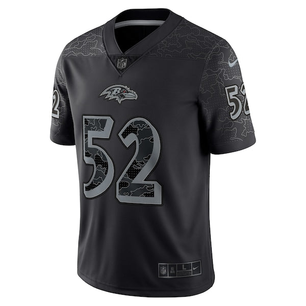 Men's Nike Ray Lewis Black Baltimore Ravens Retired Player RFLCTV Limited Jersey