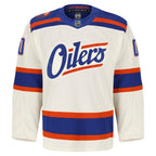Edmonton Oilers  Alternate Authentic Pro Custom Jersey - Light Beige/Royal