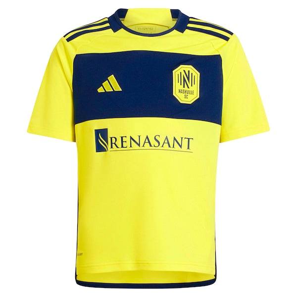 Jacob Shaffelburg Nashville SC adidas Youth 2024 The 615 Kit Replica Player Jersey - Yellow/Black