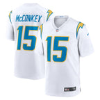 Ladd McConkey Los Angeles Chargers Nike Game Jersey -  White/Navy/Royal