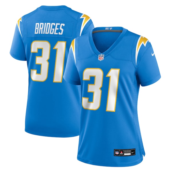 Trikweze Bridges Los Angeles Chargers Nike Women's Team Game Jersey -  Powder Blue