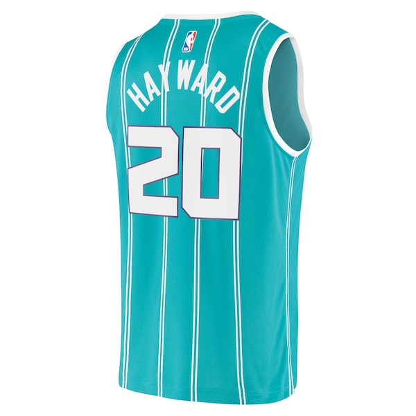 Gordon Hayward Charlotte Hornets  2020/21 Fast Break Replica Player Jersey Teal - Icon Edition
