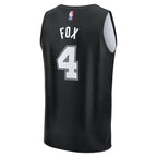 De'Aaron Fox San Antonio Spurs  Youth 2025/26 City Edition Fast Break Jersey - Black