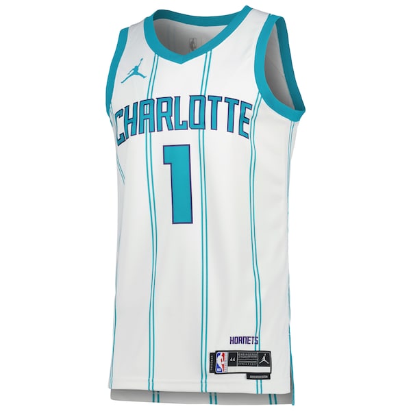 LaMelo Ball Charlotte Hornets Jordan Brand Unisex Swingman Jersey - Association Edition - White/Teal