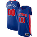 Detroit Pistons Nike Authentic Custom Jersey Blue - Icon Edition