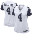 Dak Prescott Dallas Cowboys Nike Women's Alternate Game Jersey - White/Navy