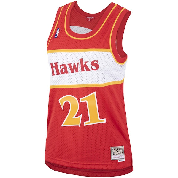 Dominique Wilkins Atlanta Hawks Women's  Hardwood Classics Swingman Jersey - Red
