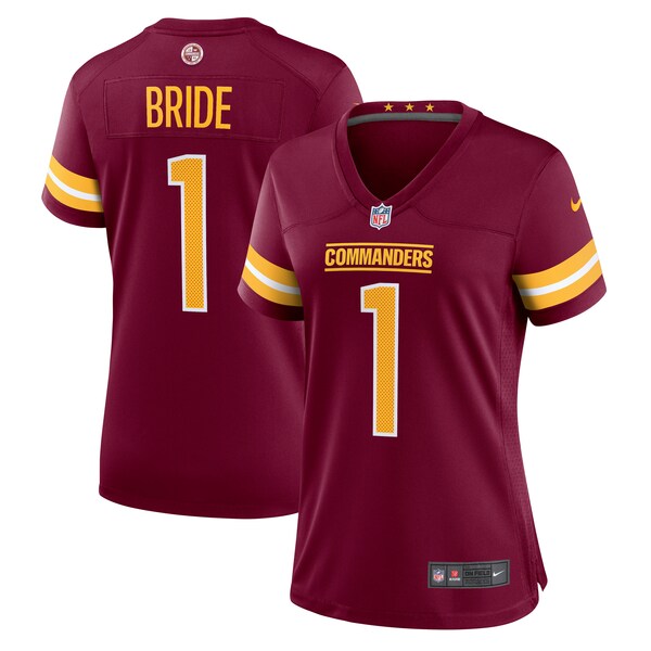 Number 1 Bride Washington Commanders Nike Women's Game Jersey - Burgundy