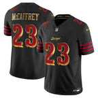 Youth Christian McCaffrey San Francisco 49ers Nike 2025 RIVALRIES Vapor F.U.S.E. Limited Jersey - Black
