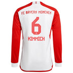 Joshua Kimmich Bayern Munich adidas 2023/24 Home Replica Long Sleeve Jersey - White