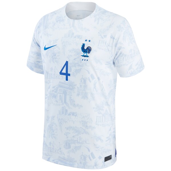 Raphael Varane France National Team Nike 2022/23 Replica Away Jersey - White