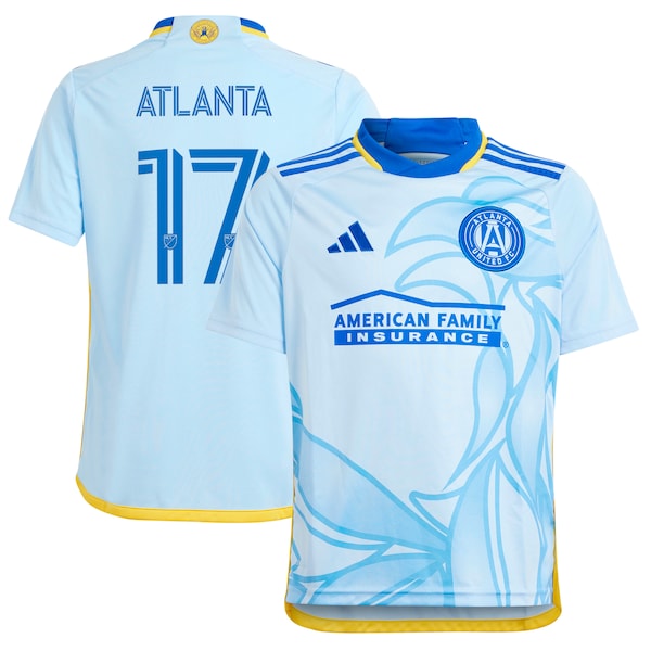 #17 Atlanta United FC adidas Youth 2024 The Resurgens Kit Replica Player Jersey - Light Blue