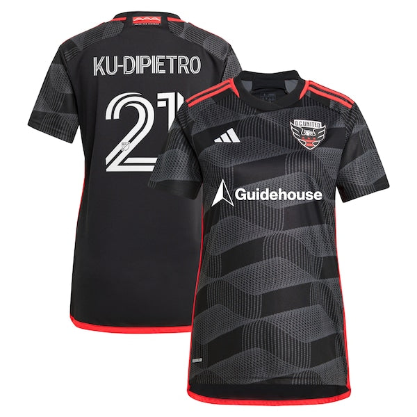 Theodore Ku-Dipietro D.C. United adidas Women's 2024 The Icon Kit Replica Player Jersey – Black