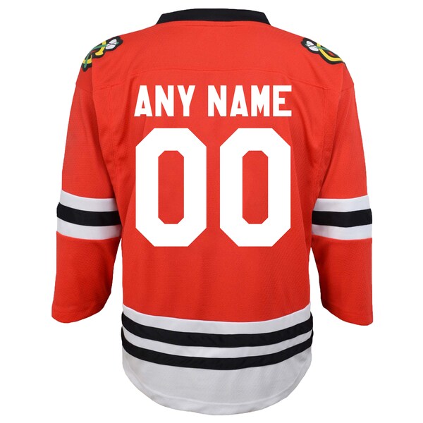 Chicago Blackhawks Preschool Replica Custom Jersey - Red