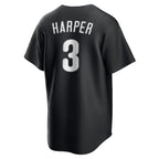 Bryce Harper Philadelphia Phillies Nike Lights Out Replica Player Jersey - Black