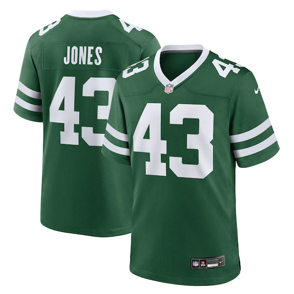 Cam Jones New York Jets Nike Team Game Jersey - Legacy Green