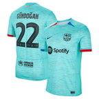 Ilkay Gündogan Barcelona Nike 2023/24 Third Replica Jersey - Aqua/Royal/White
