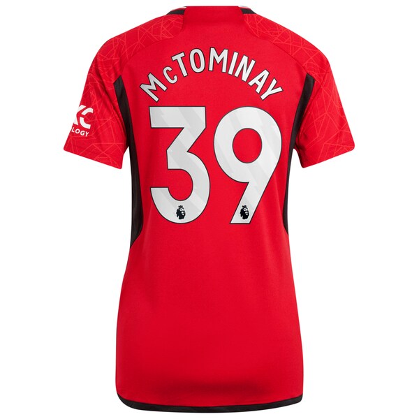 Scott McTominay Manchester United adidas Women's 2023/24 Home Replica Player Jersey - Red/Green