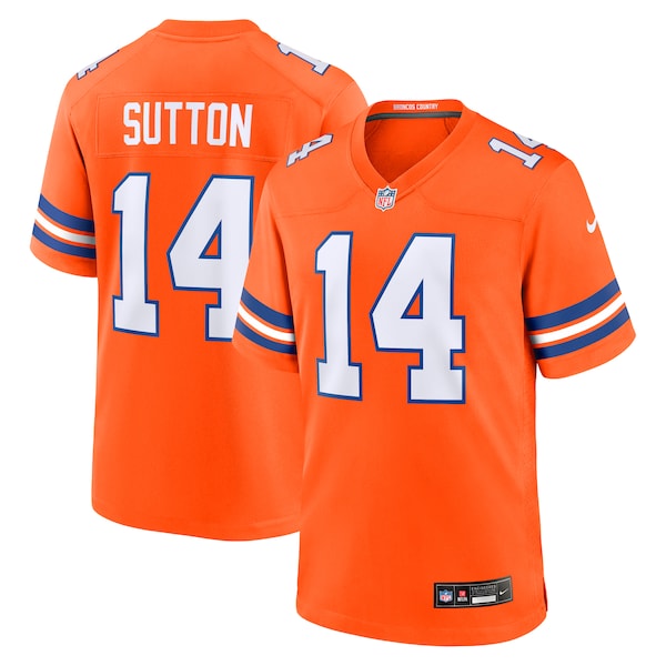 Courtland Sutton Denver Broncos Nike Mile High Collection 1977 Throwback Player Game Jersey - Orange