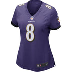 Lamar Jackson Baltimore Ravens Nike Women's Game Jersey - Purple