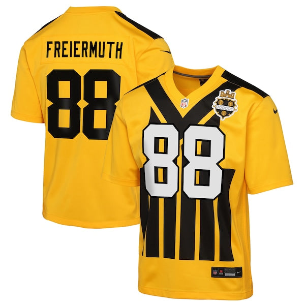Pat Freiermuth Pittsburgh Steelers Nike Youth Alternate 1933 Throwback Game Jersey - Gold