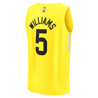 Cody Williams Utah Jazz  2024 NBA Draft Fast Break Player Jersey - Icon Edition - Yellow