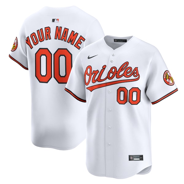 Baltimore Orioles Nike Youth Home Custom Limited Jersey - White