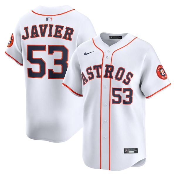 Cristian Javier Houston Astros Nike Home Limited Player Jersey - White