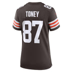 Kadarius Toney Cleveland Browns Nike Women's Team Game Jersey -  Brown