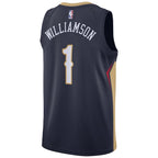 Zion Williamson New Orleans Pelicans Nike 2019 NBA Draft First Round Pick Swingman Jersey Navy - Icon Edition/White