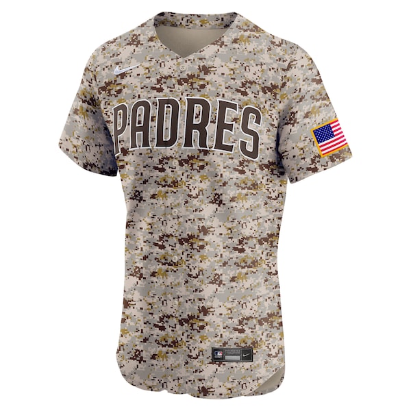San Diego Padres Nike Alternate 2  Elite Jersey - Camo/Brown/White