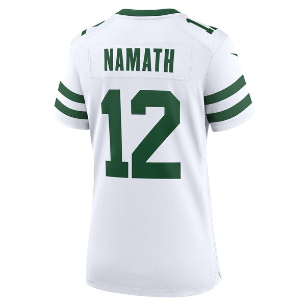 Joe Namath New York Jets Nike Women's Legacy Retired Player Game Jersey - White/Green