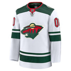 Minnesota Wild  Away Premium Custom Jersey - White/Green