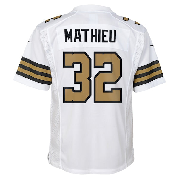 Tyrann Mathieu New Orleans Saints Nike Youth Game Jersey - White/Black