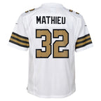 Tyrann Mathieu New Orleans Saints Nike Youth Game Jersey - White/Black