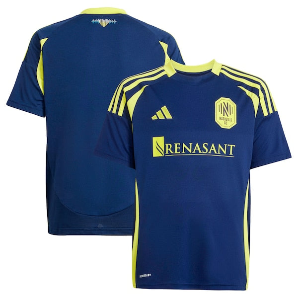 Nashville SC adidas Youth 2025 The Heart of Nashville Kit Replica Jersey - Navy