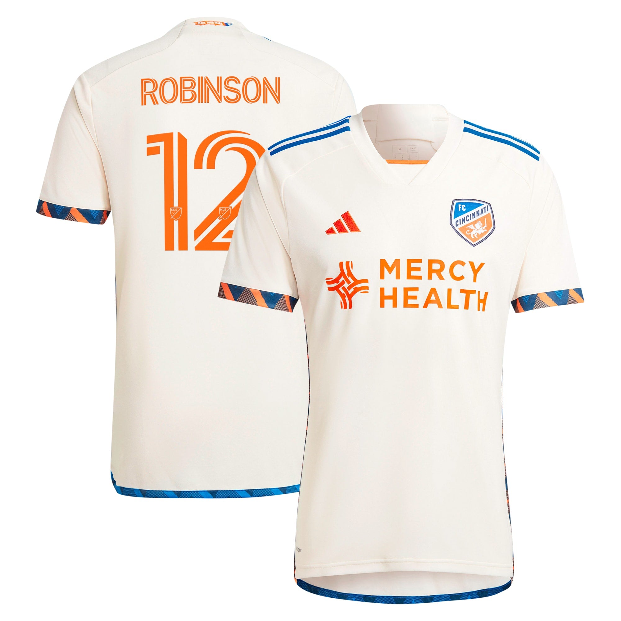 Miles Robinson FC Cincinnati adidas 2024 River Kit Replica Player Jersey - Blue/White