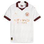 Manchester City Puma Youth 2023/24 Away Replica Jersey - White