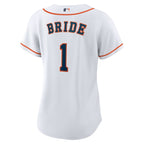 Houston Astros Nike Women's #1 Bride Home Replica Jersey - White