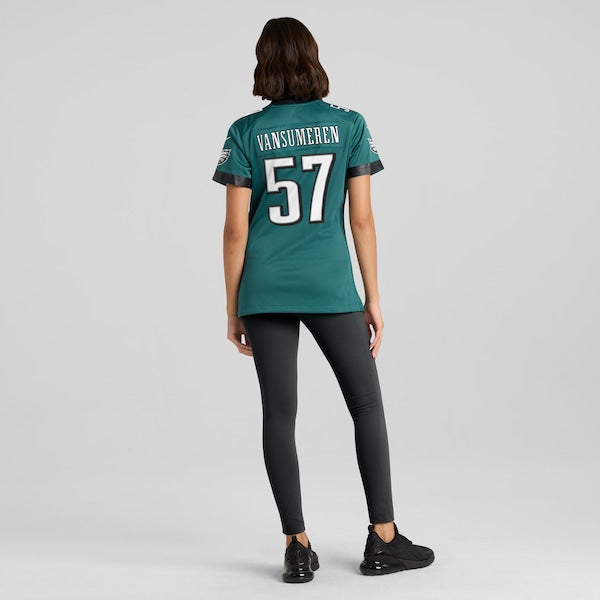 Ben VanSumeren Philadelphia Eagles Nike Women's Team Game Jersey - Midnight Green