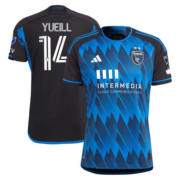 Jackson Yueill San Jose Earthquakes adidas 2024 Active Fault Authentic Player Jersey - Blue