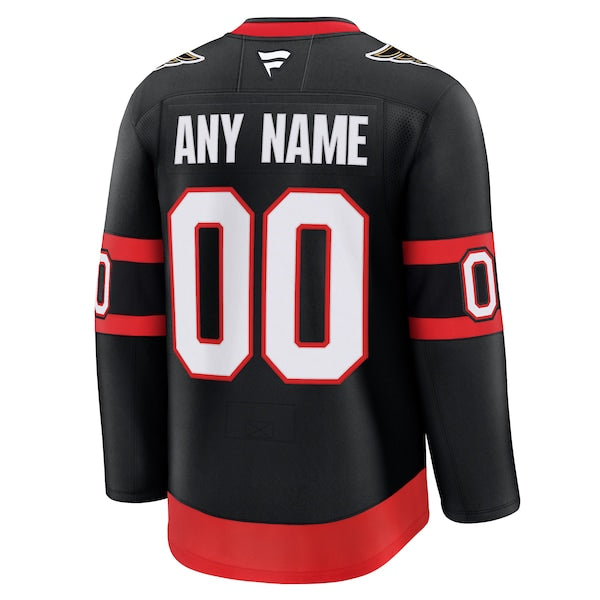 Ottawa Senators  Home Premium Custom Jersey - Black/White