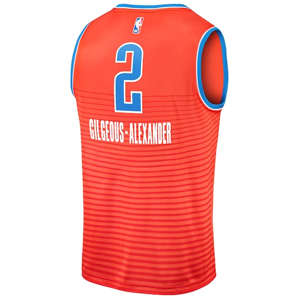 Shai Gilgeous-Alexander Oklahoma City Thunder  Fast Break Team Replica Jersey - Statement Edition - Orange
