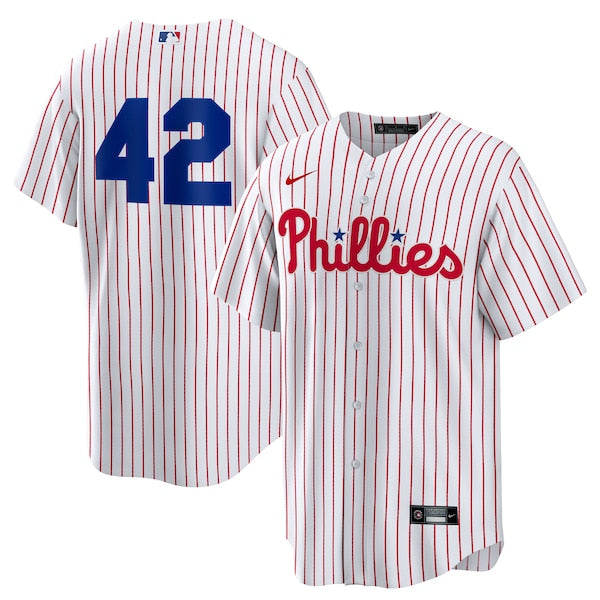 Philadelphia Phillies Nike Home  2025 Jackie Robinson Day Replica Jersey - White