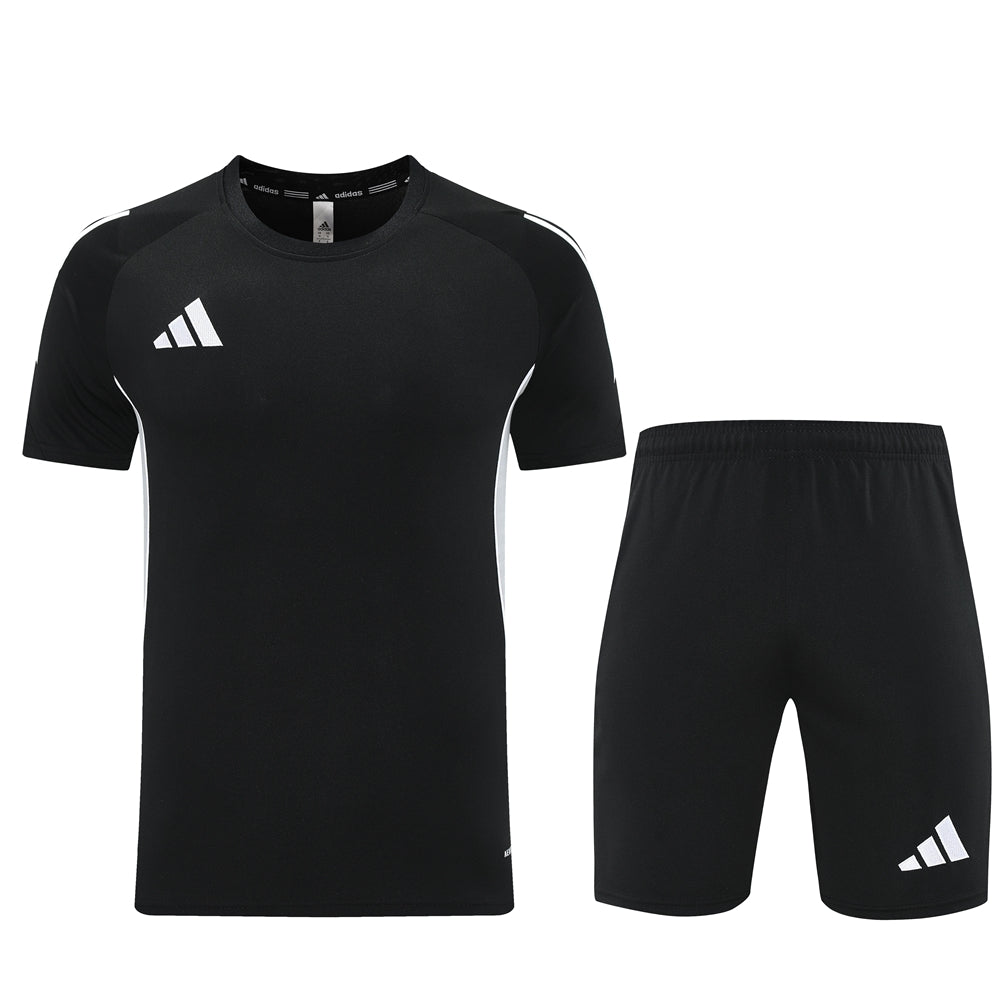 Adidas Short Sleeve Training Jersey Set - AD09- Black