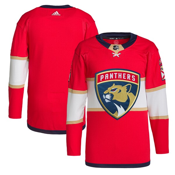 Florida Panthers adidas Home Primegreen Authentic Jersey - Red